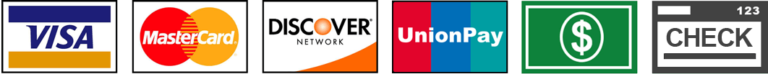 Payment types Accepted
